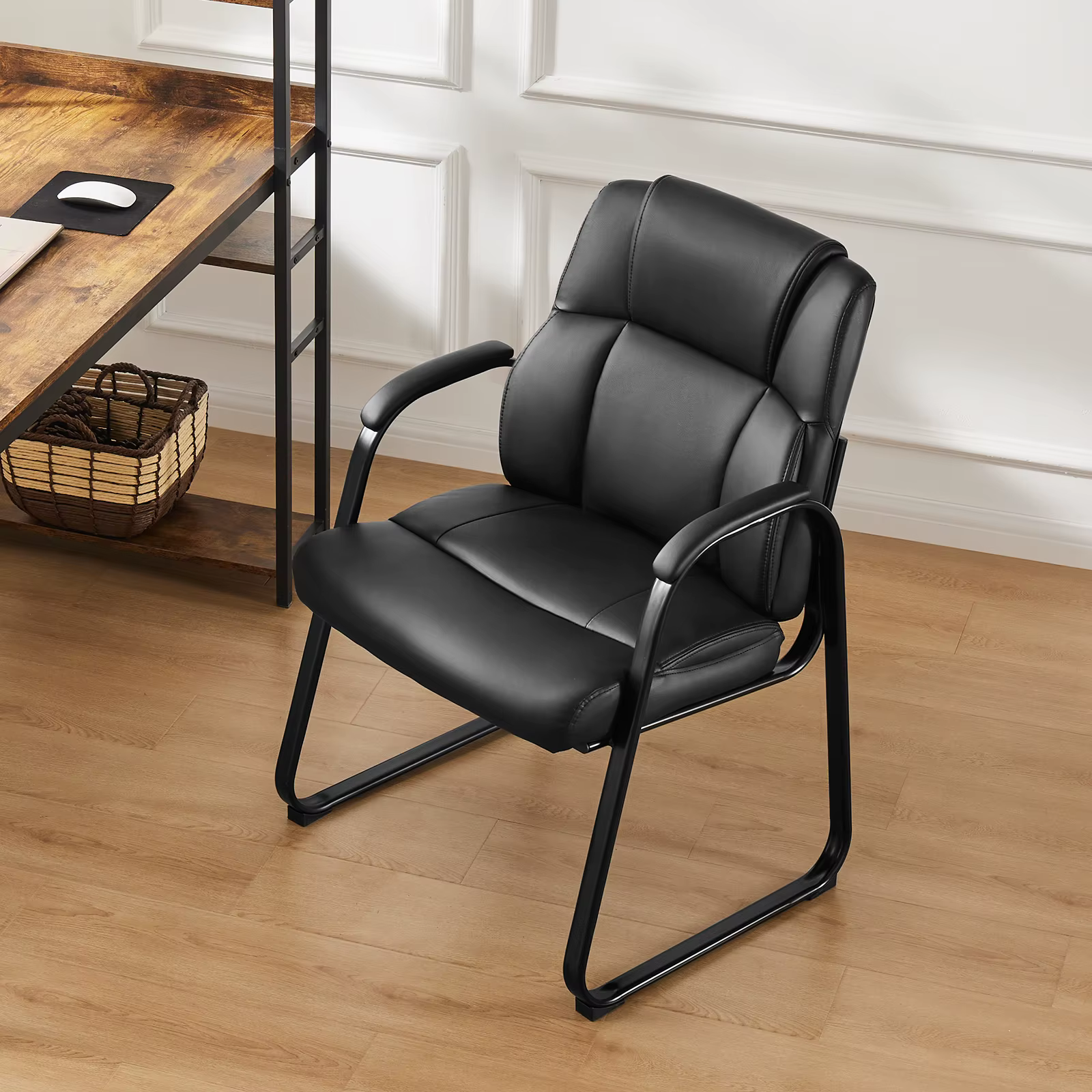 JHK dossier rembourré ergonomique salon chaise de jeu étanche en cuir PU siège de salle d'attente ép