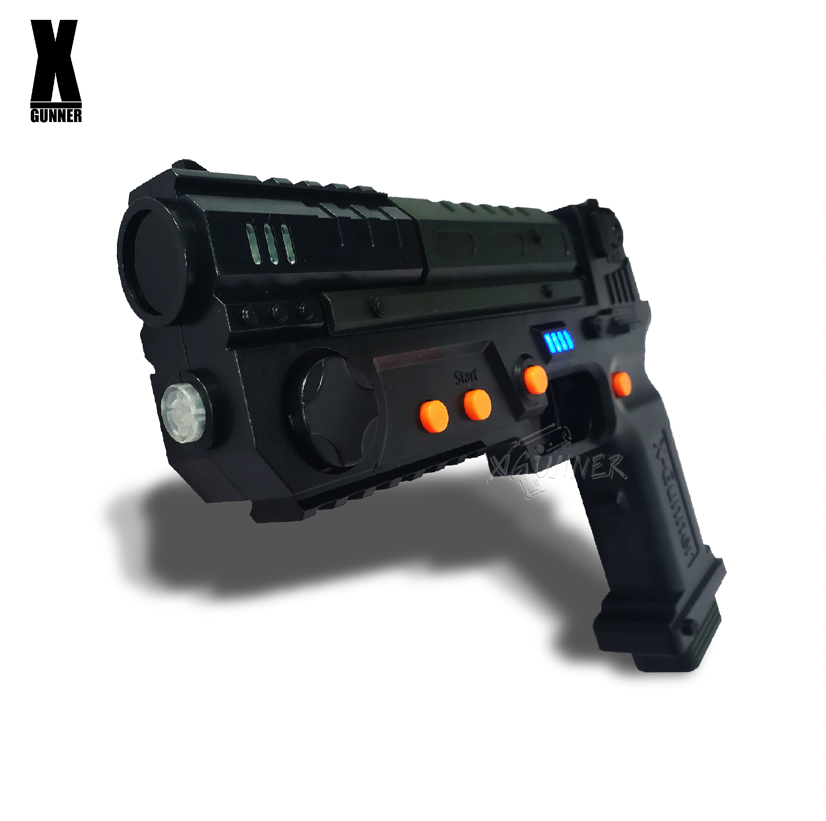 X-GUNNER XGUNNER 2.4G pistolet lumineux de jeu sans fil, pistolet lumineux sans fil, pistolet somato