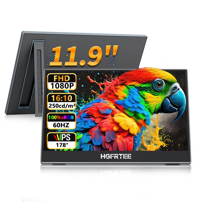 Moniteur Portable 11.9 pouces 100% SRGB 1080P FHD IPS USB-C, deuxième moniteur de jeu externe Ultra-