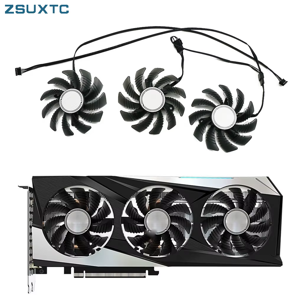 3 pièces/lot PLD08010S12HH RTX3060 78MM 4PIN pour Gigabyte RTX 3050 3060 3060TI GAMING OC ventilateu