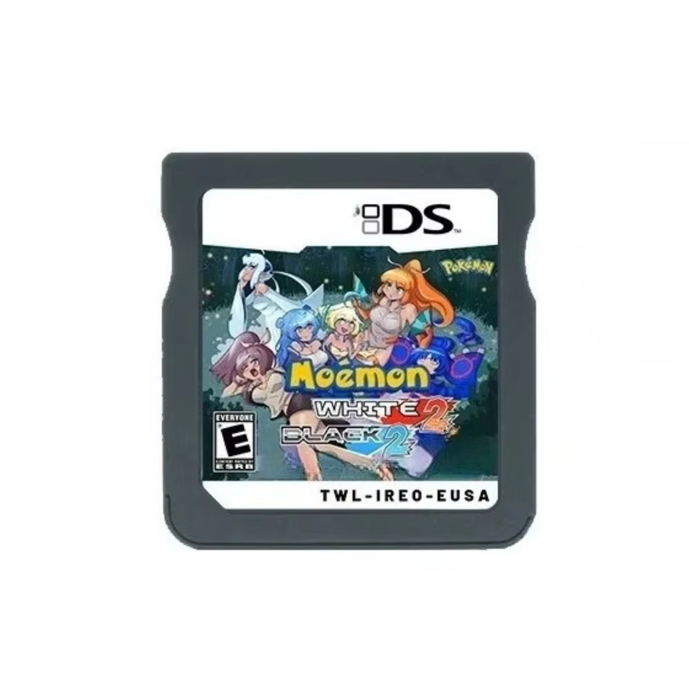 Carte de jeu NDS Pokémon Moemon, Noir 2 et Blanc 2, version américaine, jeu en anglais
