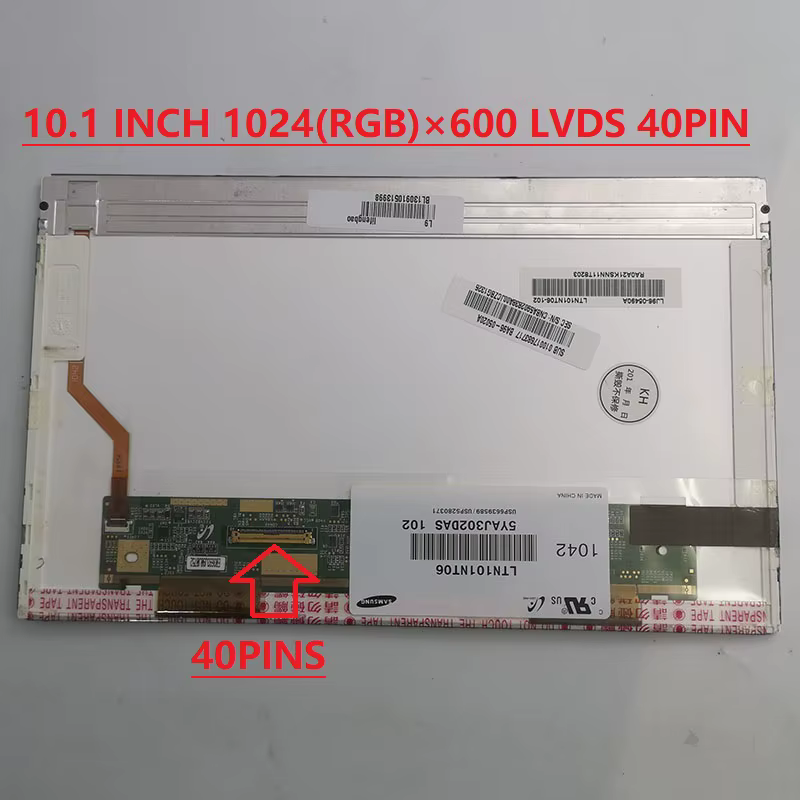 Écran LCD pour ordinateur portable 10.1 pouces, LTN101NT02, pour ASUS Eee PC 1015BX, pour Lenovo S10