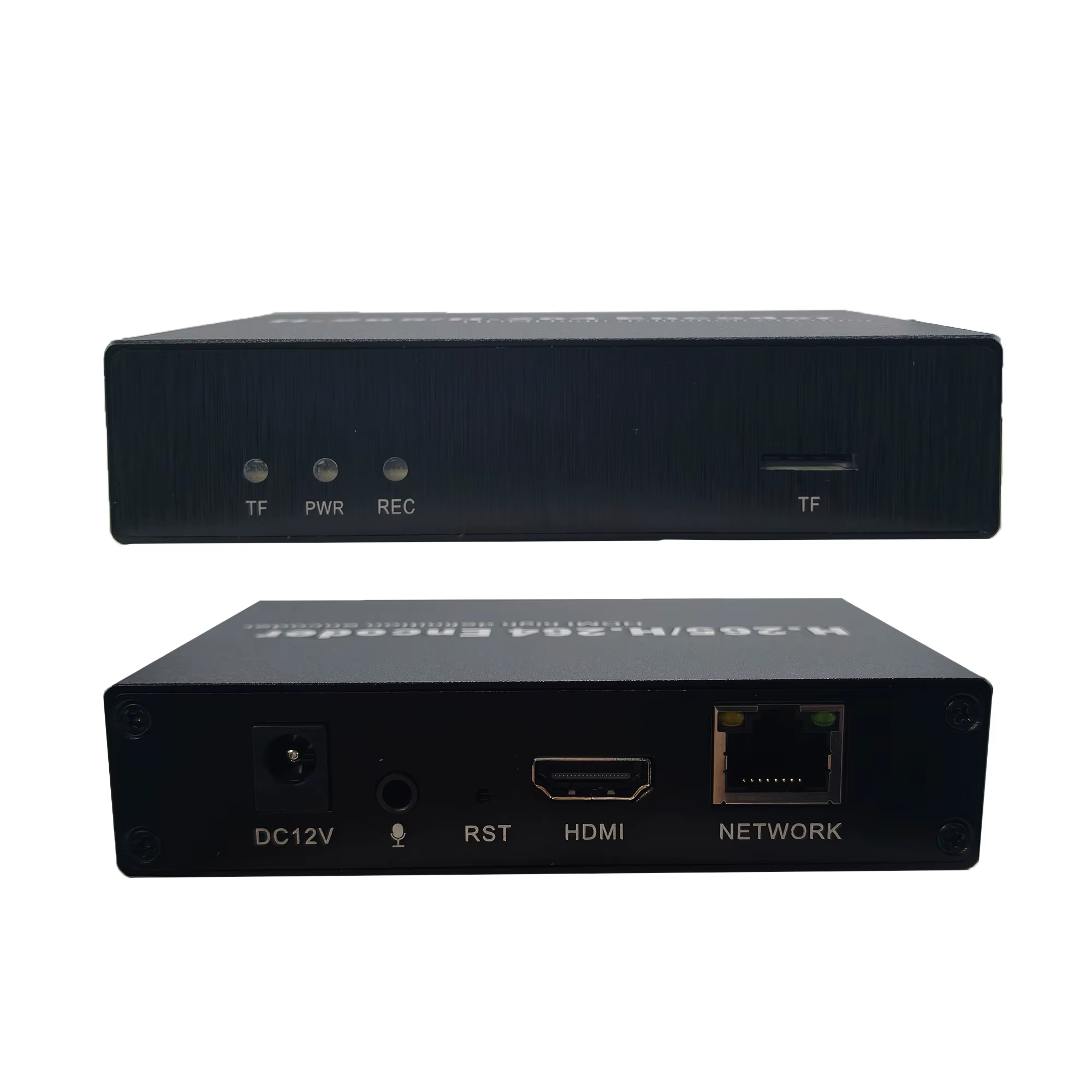 Encodeur vidéo HD 4K en direct H.265 HEVC H.264 WiFi HD vers IP avec enregistrement sur carte TF RTM