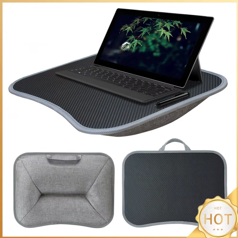 Support pour ordinateur portable avec coussin moelleux, bureau portable multifonctionnel pour ordina