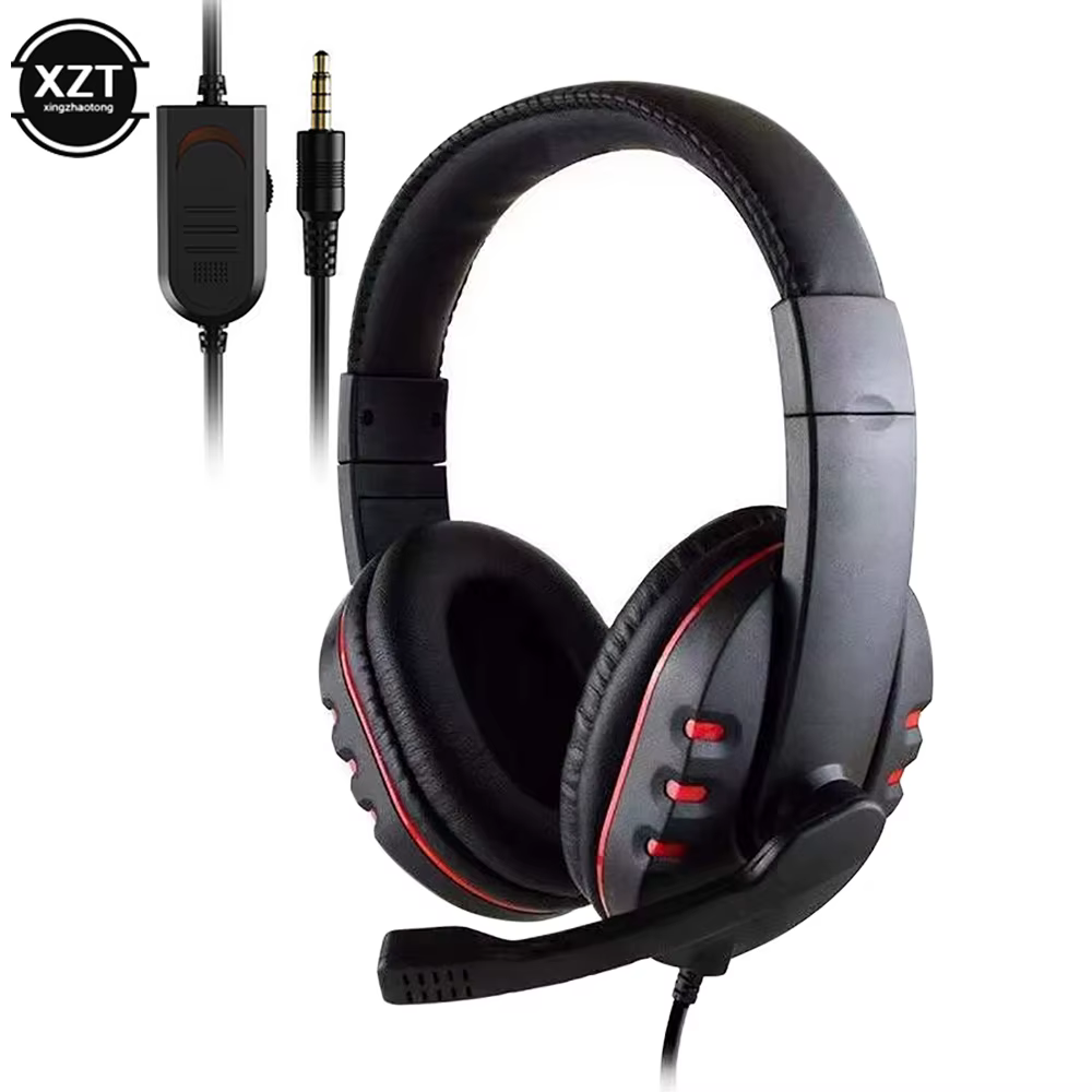 Casque de jeu filaire avec microphone, casque de jeu, PC, ordinateur portable, PS4, PS5, Play Statio