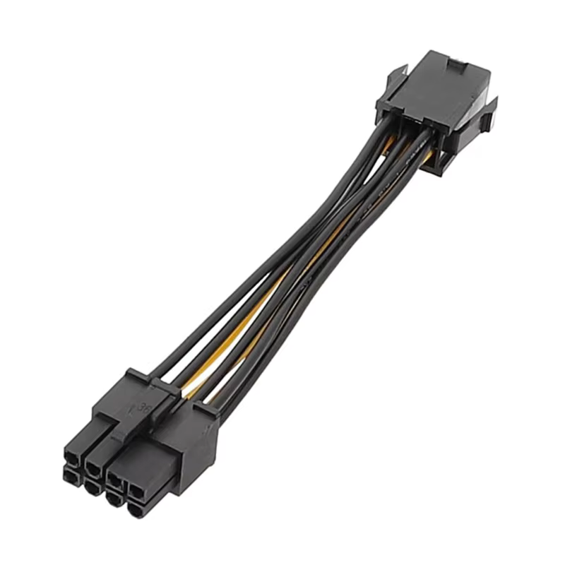 Câble adaptateur d'alimentation pour châssis de carte vidéo CPU, 6 broches à 8 broches, 18AWG