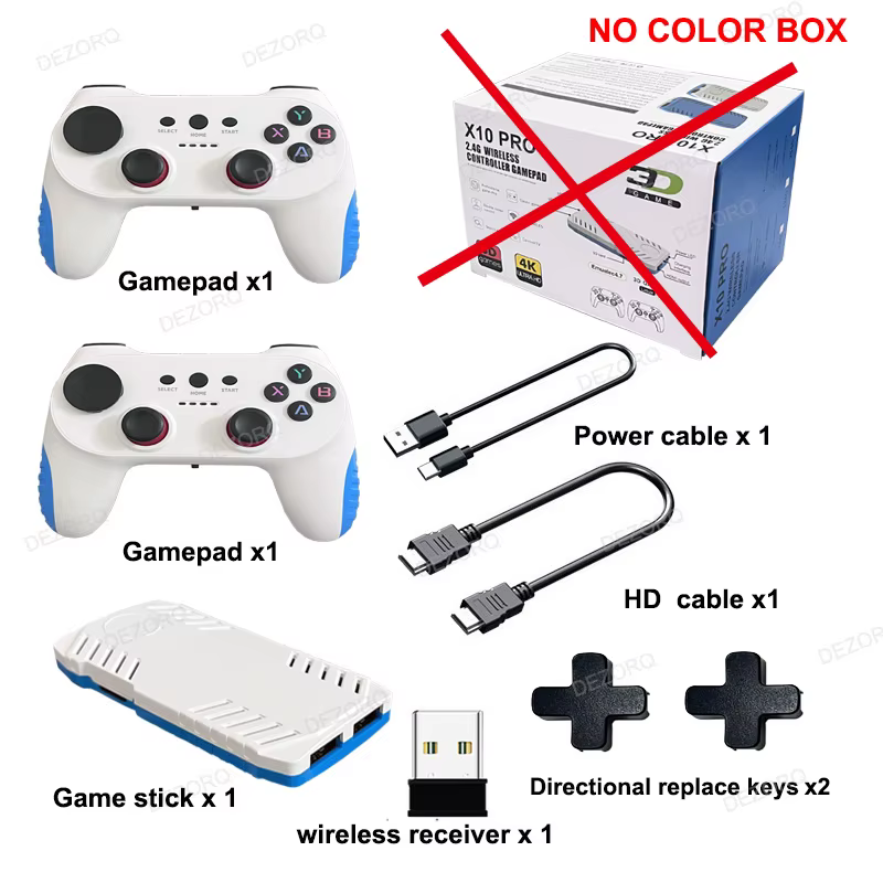 Nouvelle Console de jeu TV 128G intégrée 50000 jeux rétro 50 émulateurs vidéo Consola double manette