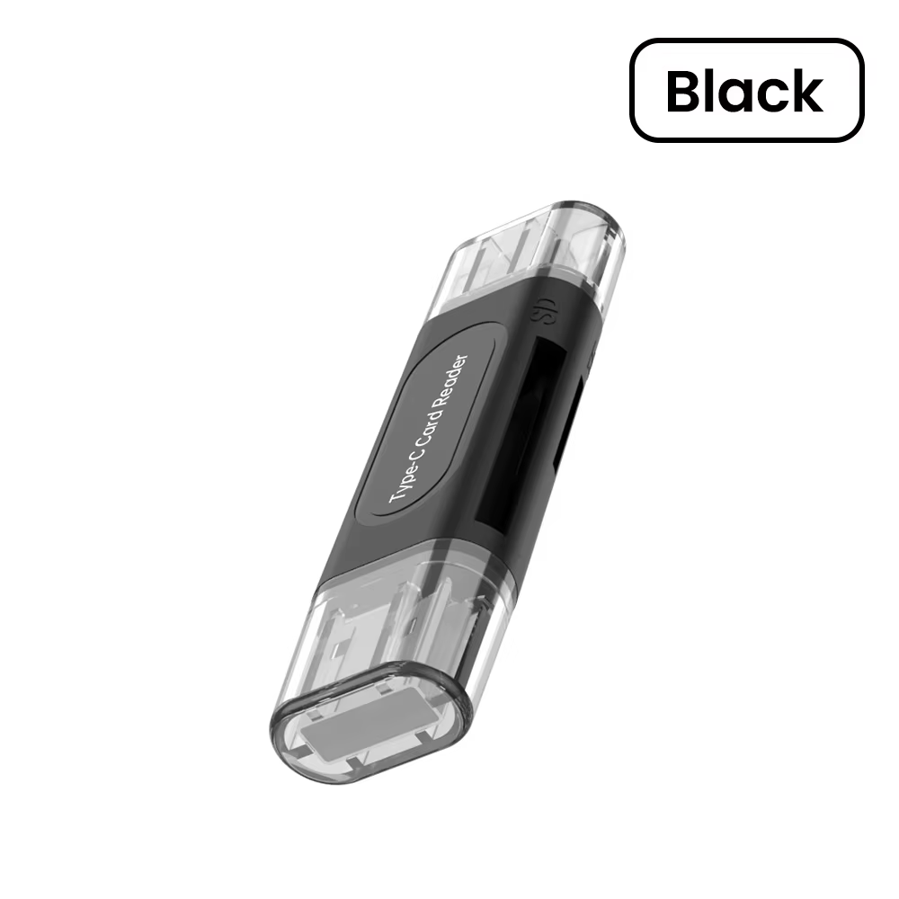 Lecteur de carte multifonction 4 en 1 USB 2.0 et Type C vers SD lecteur de carte Micro TF pour PC po