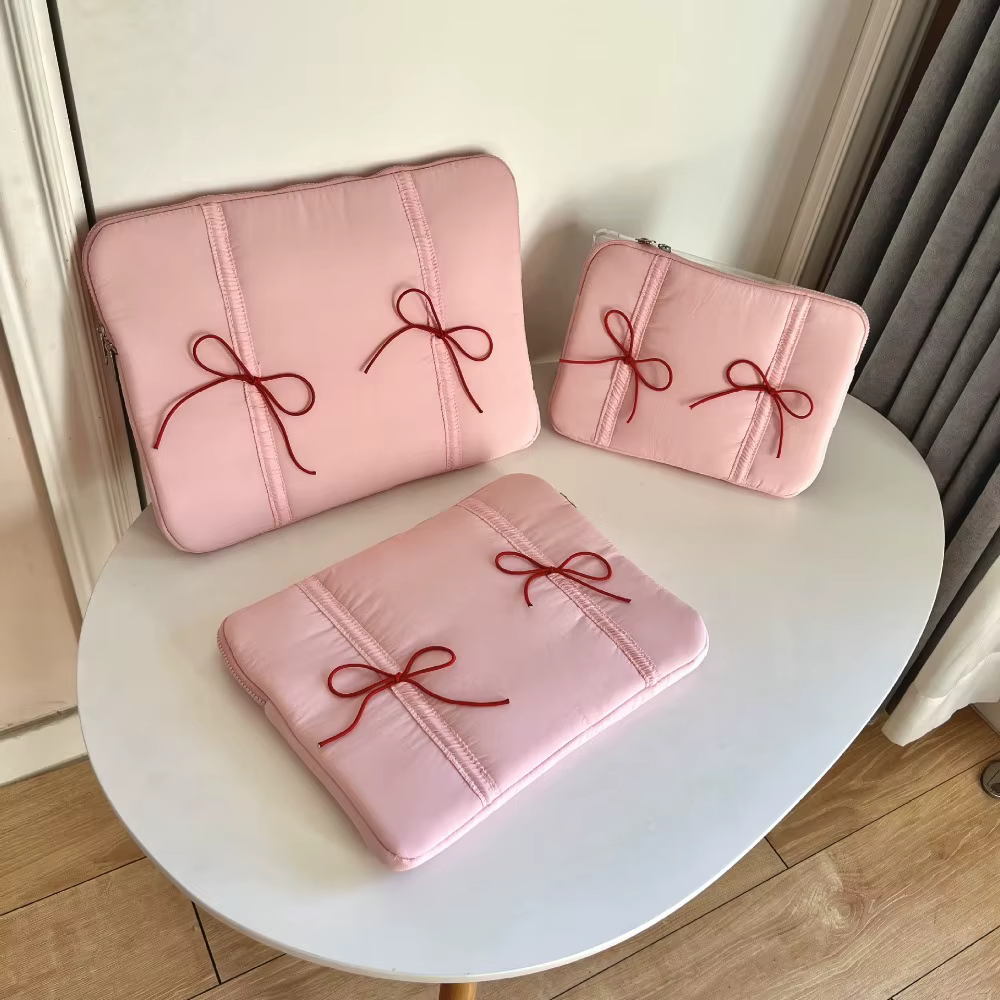 Mignon 11/14/15.6 pouces arc pochette d'ordinateur doux léger étui pour ordinateur portable antichoc