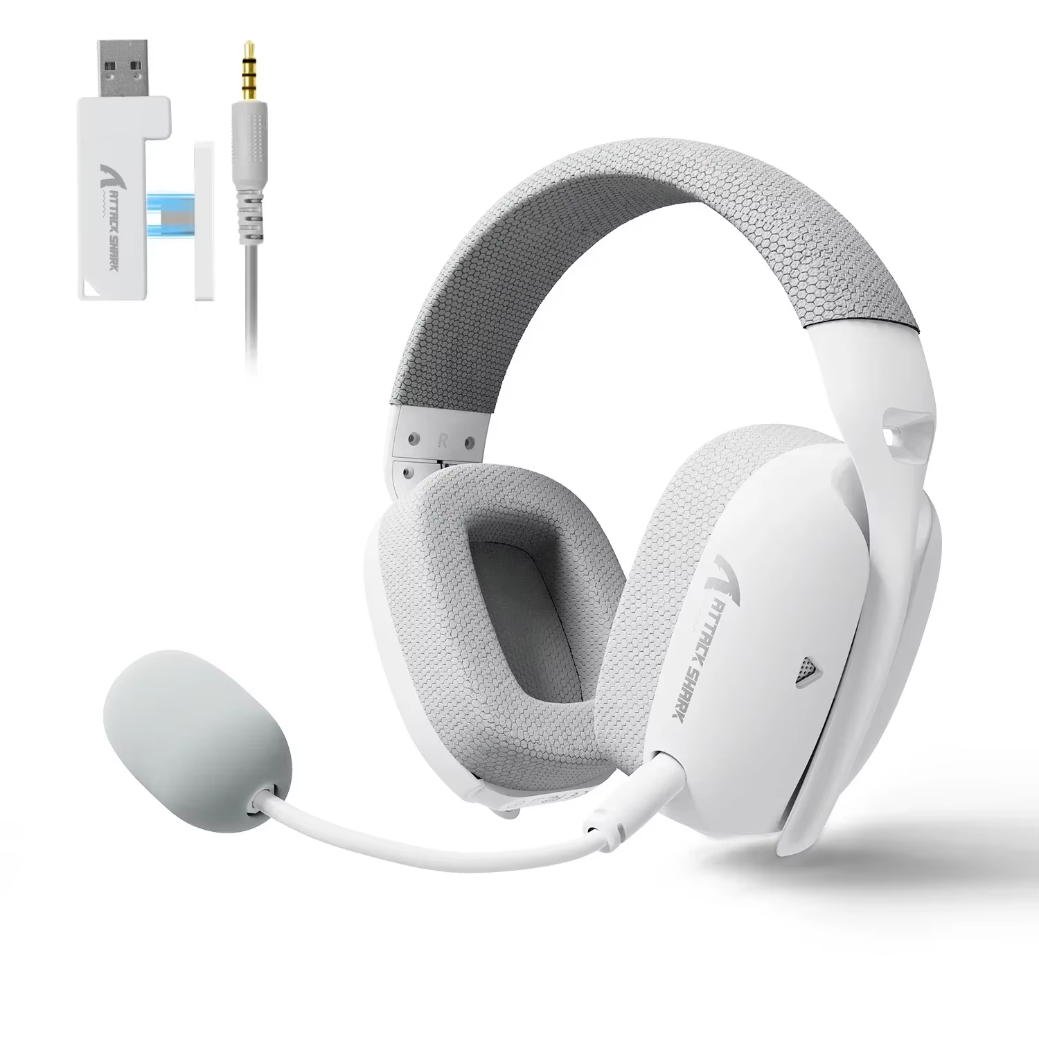 ATTACK SHARK L80PRO casque de jeu sans fil 2.4G/BT/filaire ultra-léger 40mm pilotes casque à faible