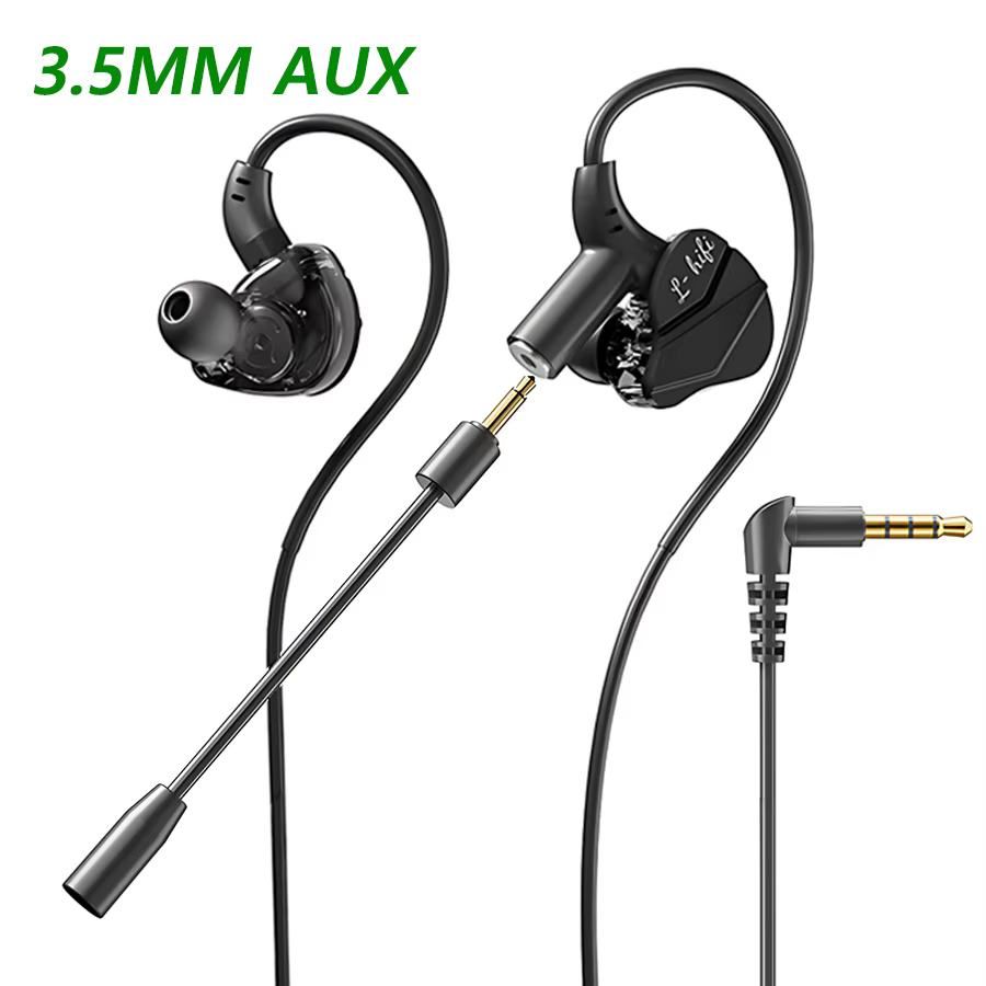 E-sports casque de jeu 7.1 son Surround Hifi stéréo filaire casque 3.5mm/type-c dans l'oreille doubl