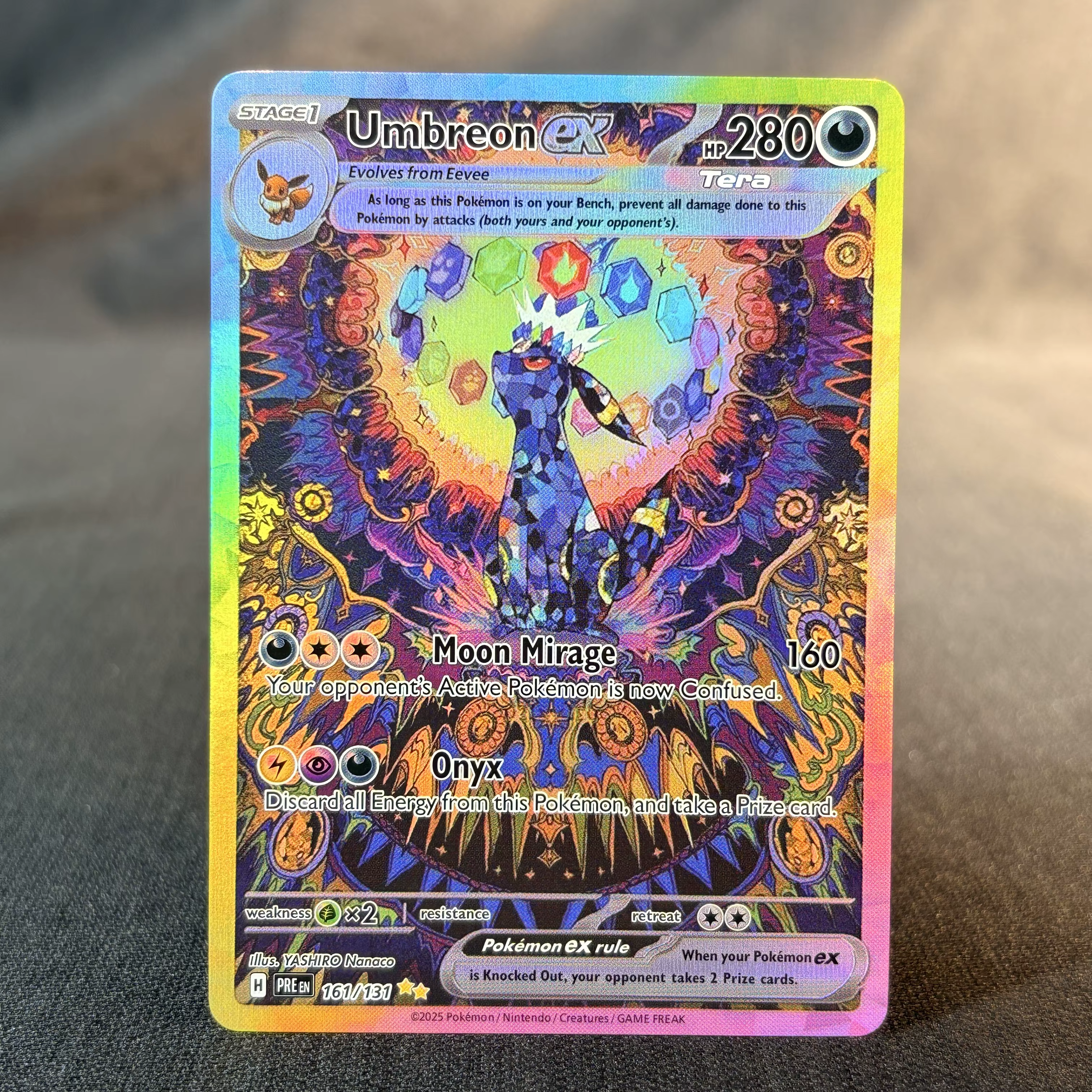 Cartes Pokemon en aluminium, Versions anglaises et japonaises, Collection de jeux UMBREON MEWTWO MAG