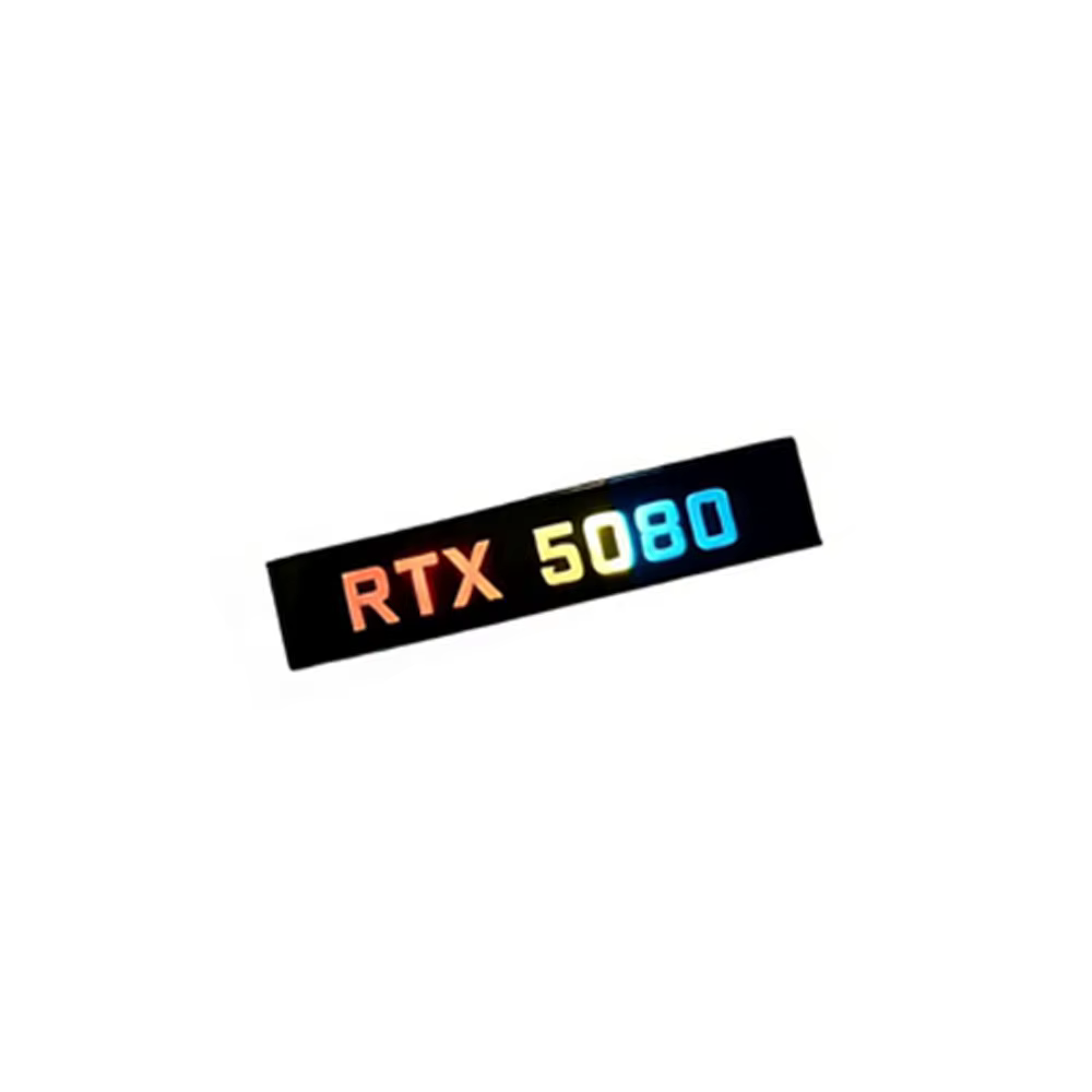 ARGB 5090 5080 panneau d'éclairage GPU, plaque arrière RTX4080 4070 VGA, plaque latérale de carte vi