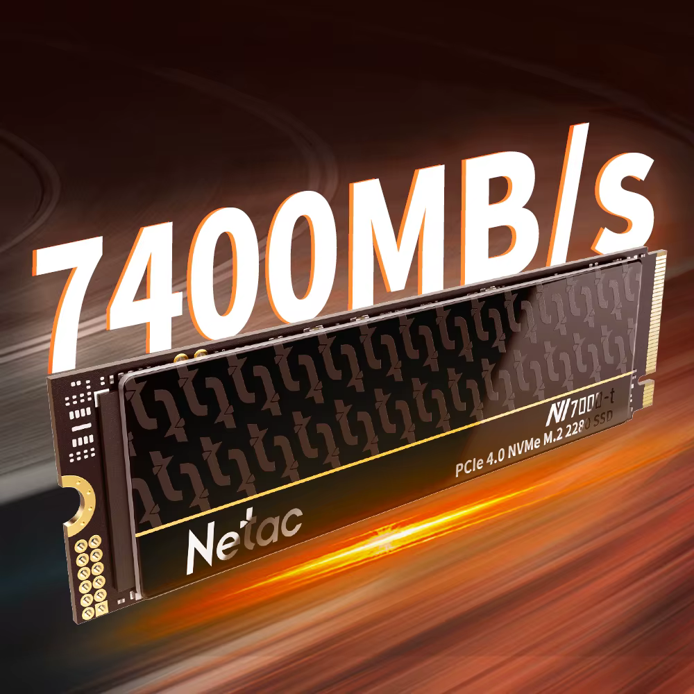 Netac 7400 mo/s SSD NVMe 4 to 2 to 1 to 512 go ssd M.2 2280 PCIE4.0x4 disque dur à semi-conducteurs