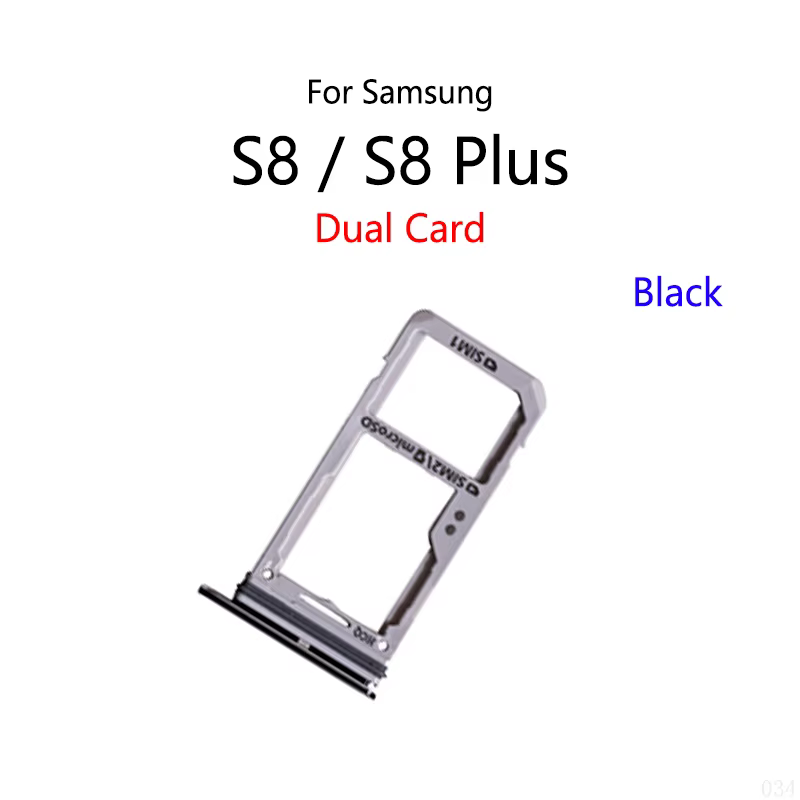 Nouveau support double carte SIM pour Samsung Galaxy S8 G950 G950F / S8 Plus G955 G955F – Lecteur de