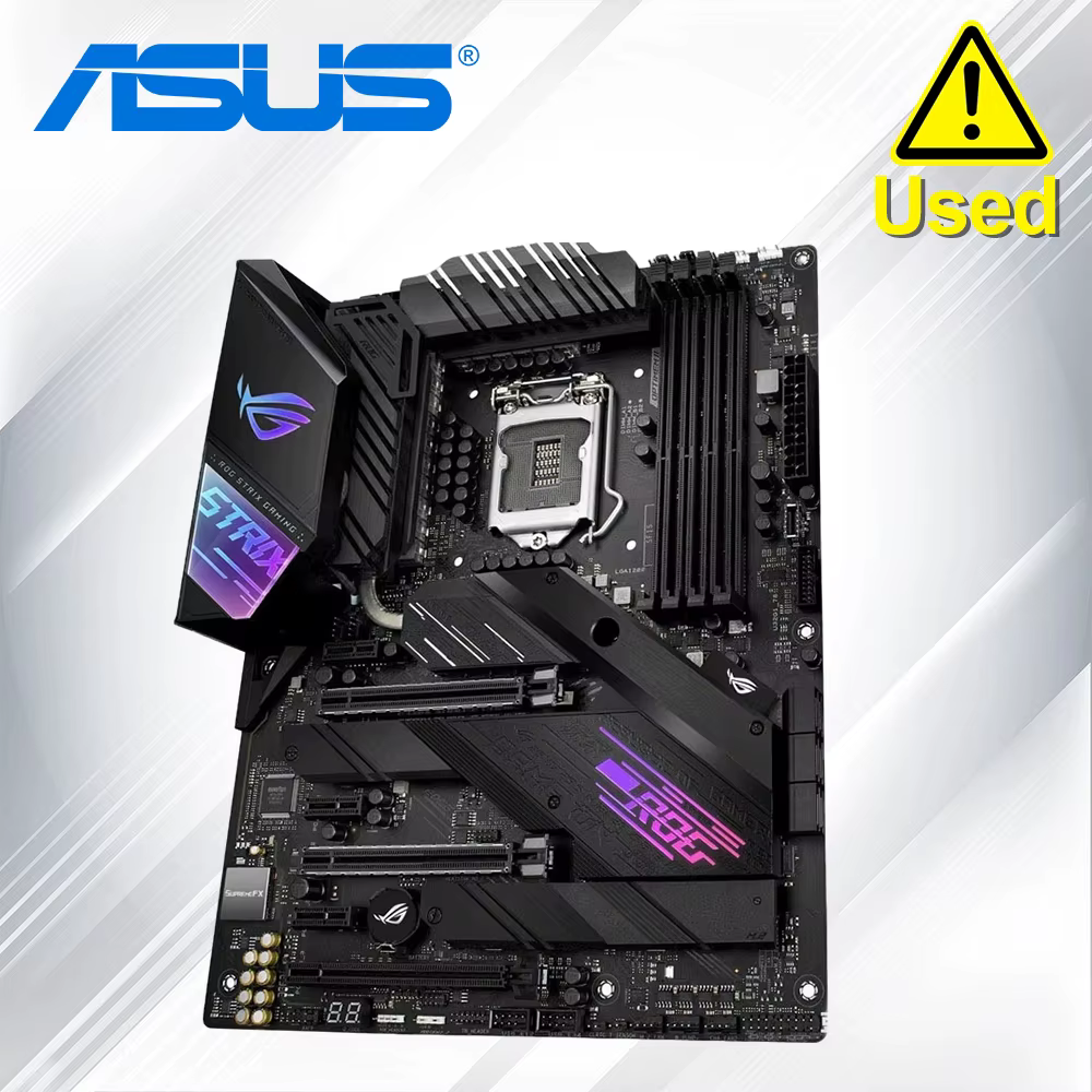 Carte mère ASUS ROG STRIX Z490-E GAMING DDR4 128 Go M.2 PCI-E 3.0 USB3.2 ATX pour processeur Intel d