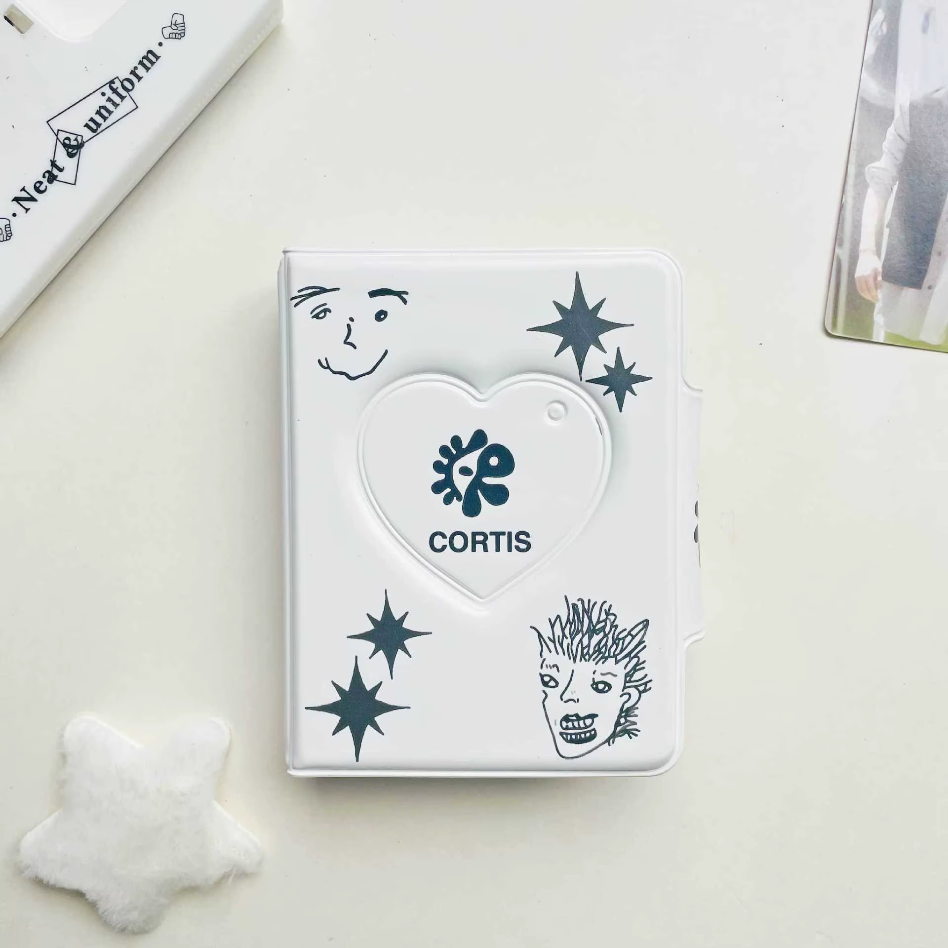 CORTIS 32 emplacements pour cartes, pochette de rangement pour cartes de cosplay, style INS de haute