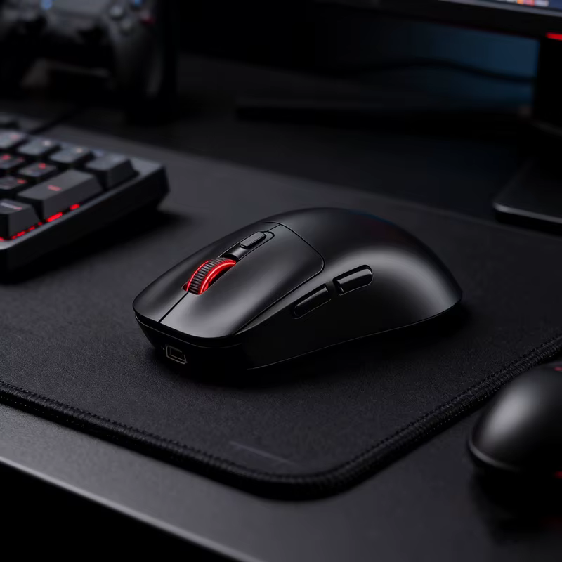 Souris de jeu sans fil légère YINDIAO, tri-mode 2.4G/USB-C filaire/BT, 5000 DPI 1000Hz, ergonomique,