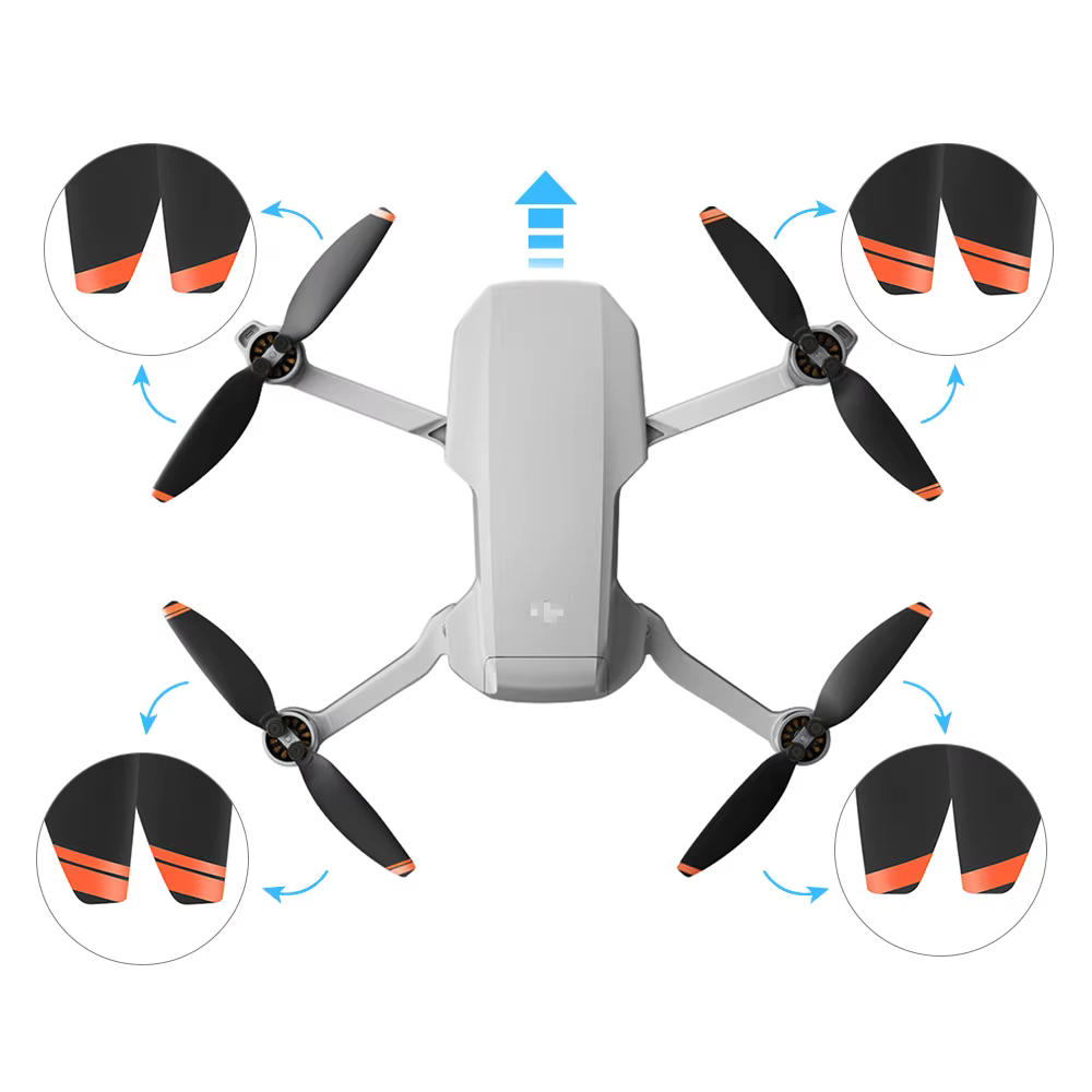 Hélice de remplacement pour Drone DJI Mini 4K/Mini 2/SE 4726, 16 pièces, ventilateurs à ailes légers