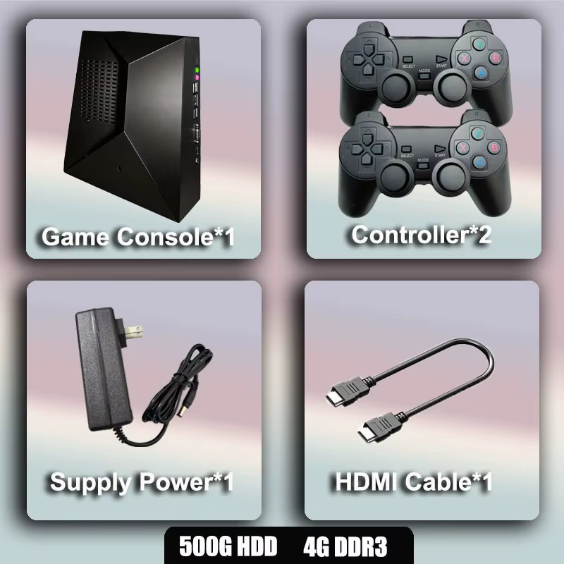 Console de jeu 70000 jeux G5 Pro 4K HD, 60 émulateurs pour PSP N64 NGC PS2, se branche sur TV, manet