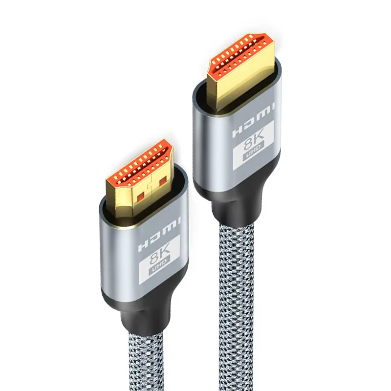 Câble HDMI 8K 0.5-1.5M, 60HZ 2.1V 4K 144HZ, TV 3D haute vitesse pour moniteur d'ordinateur, projecte
