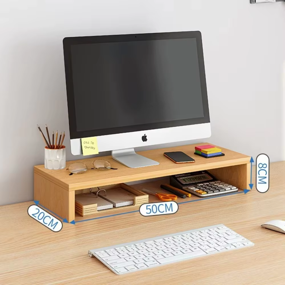 Support élévateur pour ordinateur de bureau, idéal pour les bureaux du dortoir – élève votre moniteu
