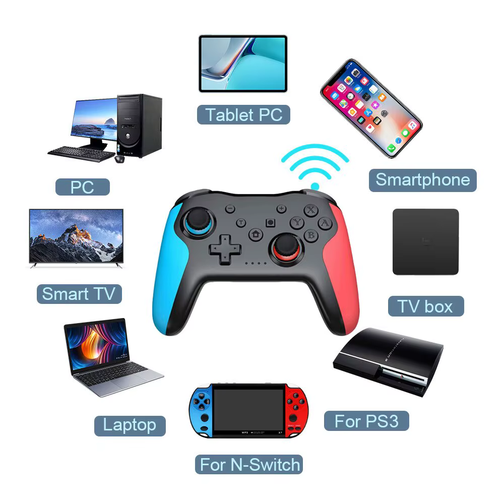 GAMINAlbanMG25Z-Manette de jeu sans fil Bluetooth pour Nintendo Switch, manette PC PS3, manette de j