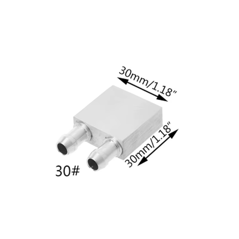 Refroidisseur d'eau liquide en aluminium, utilisation pour PC, ordinateur portable, CPU, machine min