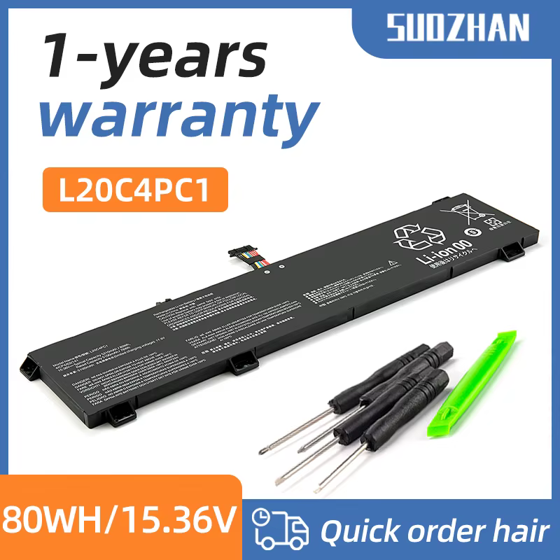 SUOZHAN-Batterie pour ordinateur portable L20C4PC1 L20D4PC1 L20SafePC1, Lenovo Legion 5 15156 6 15IT