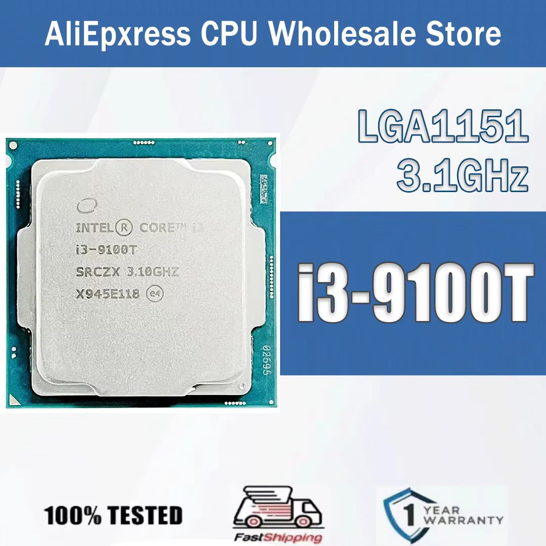 Intel Core i3-9100T 4 cœurs 4 threads 3.1GHz 6MB 35W i3 9100T ordinateur processeur d'unité centrale