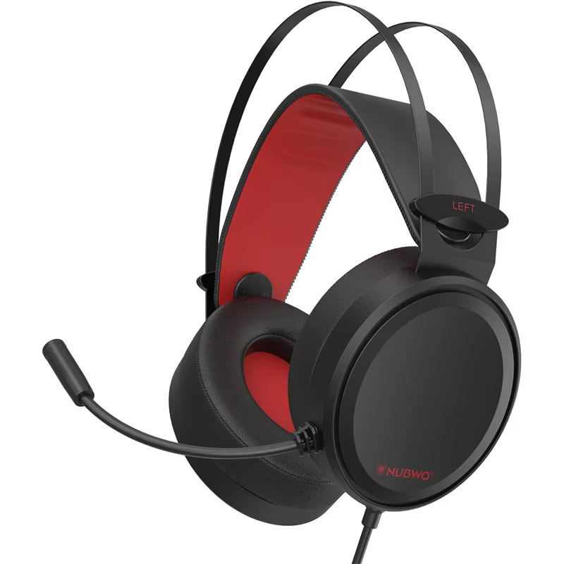 Casques de jeu NUBWO, casques de jeu filaires stéréo avec micro à suppression du bruit, casques de j