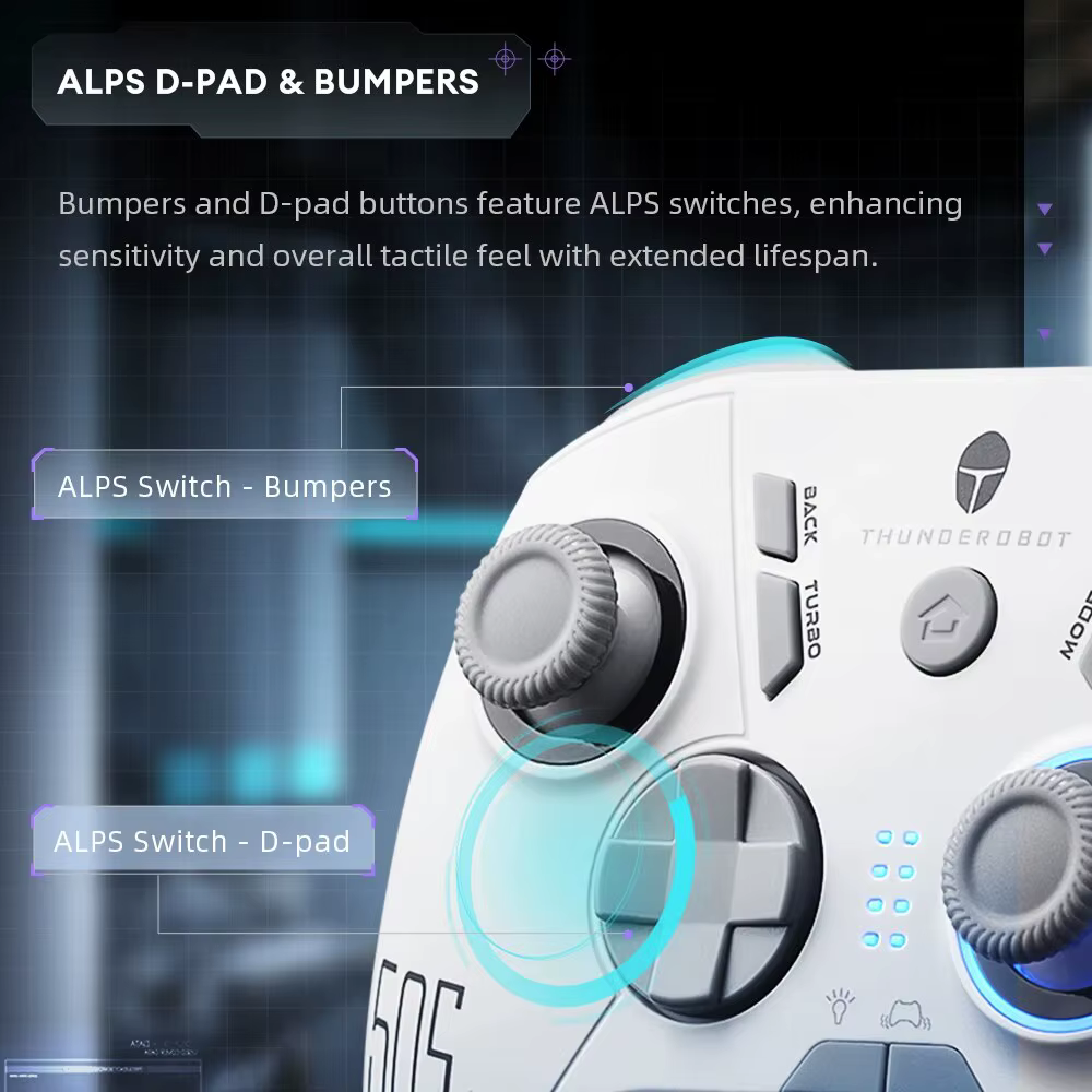 THUNDEROBOT-Manette de jeu sans fil G50S, joystick à effet Hall, déclencheur, manette de jeu, 1000Hz