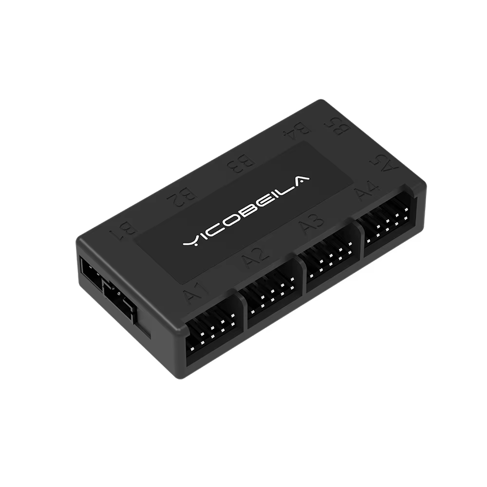 RGEEK 4 en 1 carte mère d'ordinateur interne USB2.0 9PIN HUB extenseur séparateur pour boîtier PC co