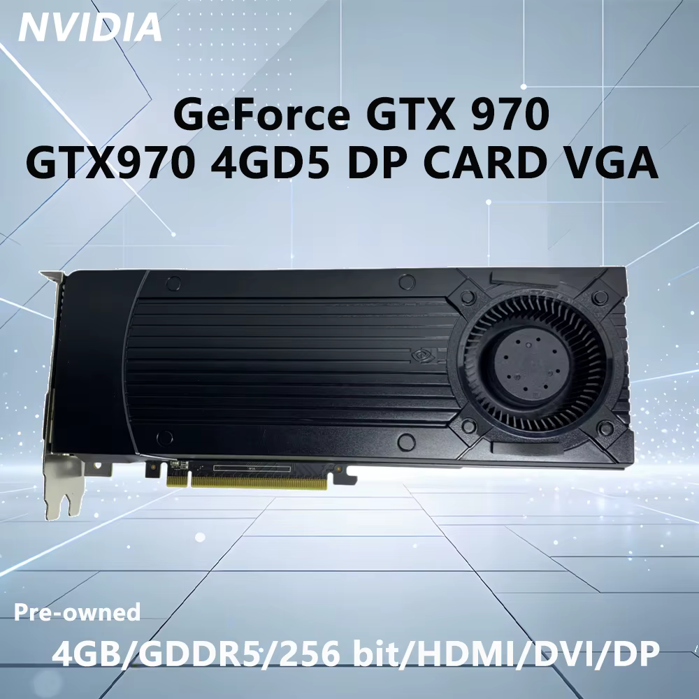 Carte graphique ASUS NVIDIA GTX 970 4 Go GDDR5 GPU GTX970 4GD5 DP CRAD VGA 256 bits PCI-E 3.0 HEMI D