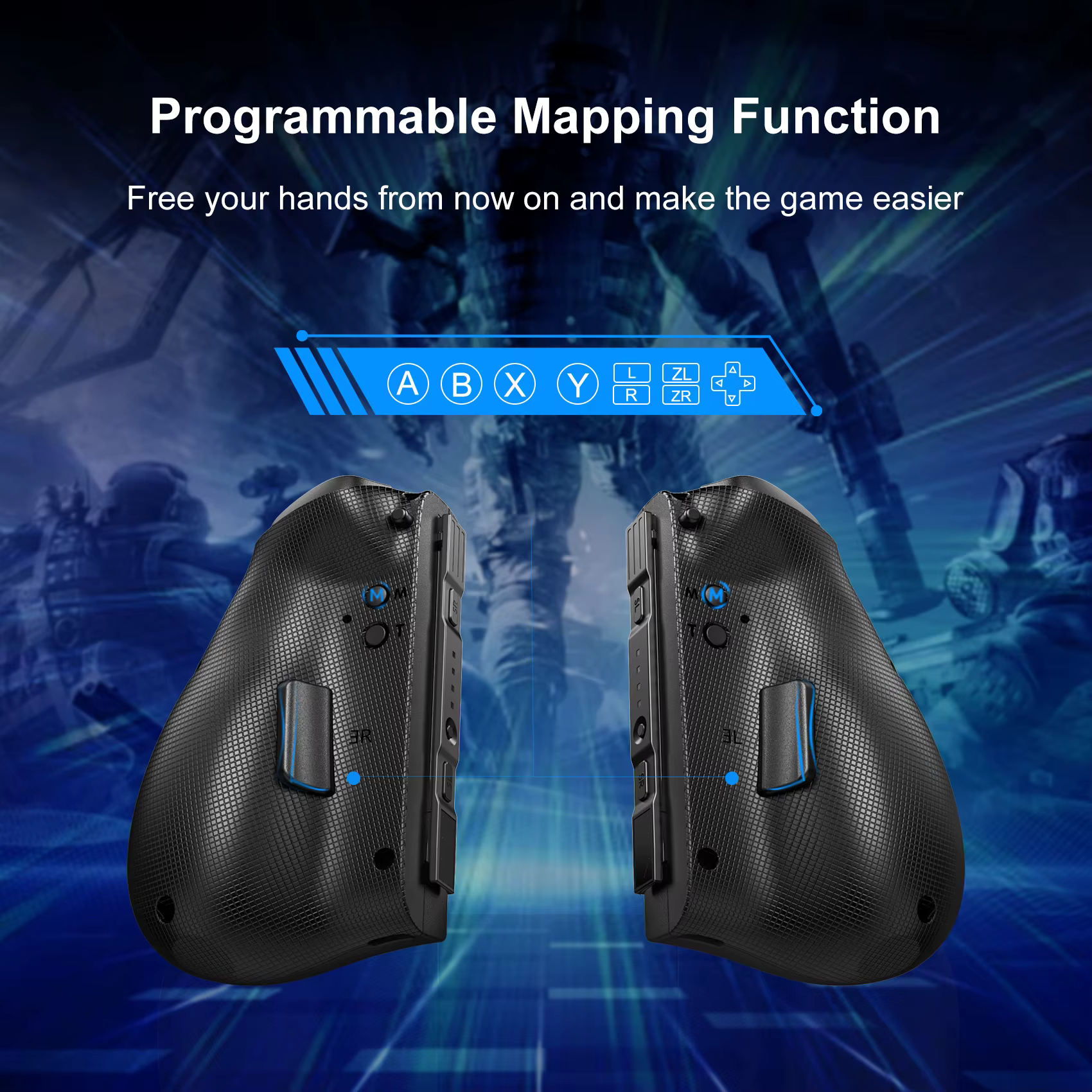 LinYuvo KS37 Joy-pad sans fil météore pour interrupteur/interrupteur OLED, avec gyroscope Programmab