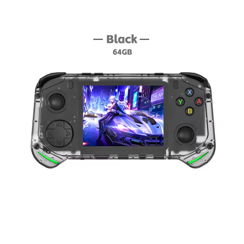 Console de jeu Portable rétro RX6H, système Linux, écran IPS de 3.5 pouces, lecteur vidéo de poche P