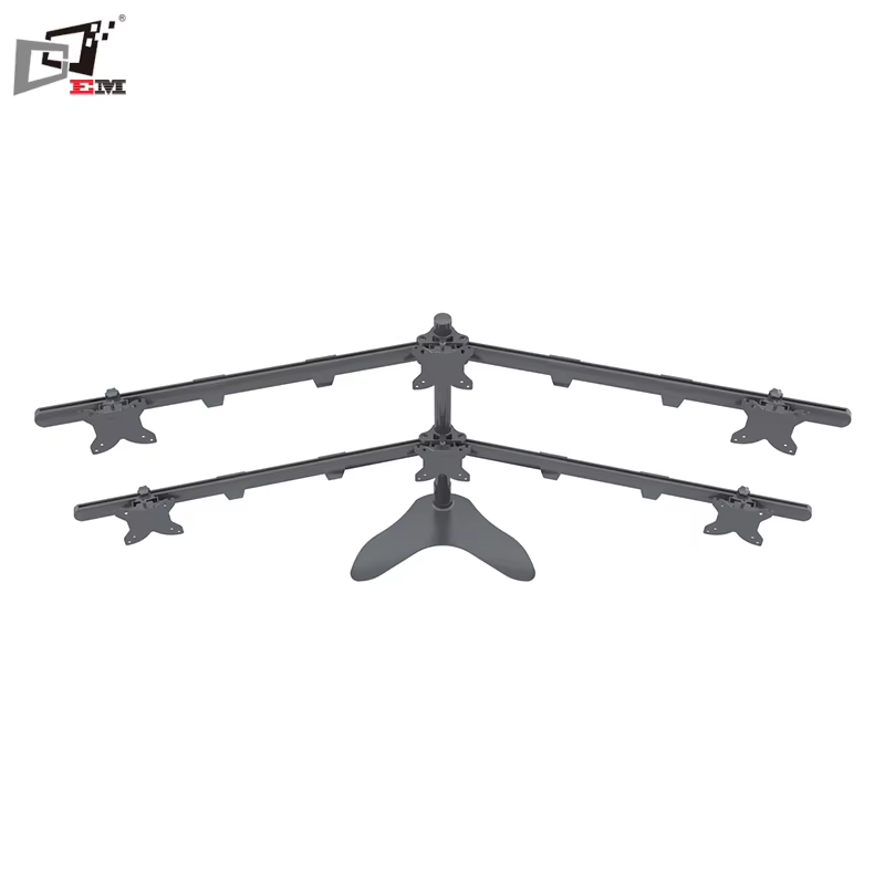 Support de moniteur télescopique stable pour 6 écrans, prix raisonnable, hauteur réglable, support m