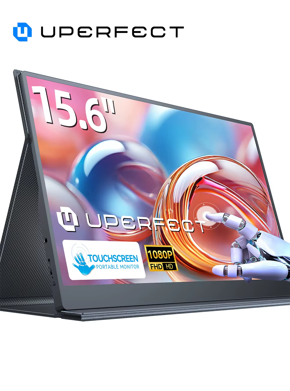 Écran tactile portable UPERFECT 15,6 pouces 1080p 10 points IPS avec USB-C HDMI VESA pour ordinateur