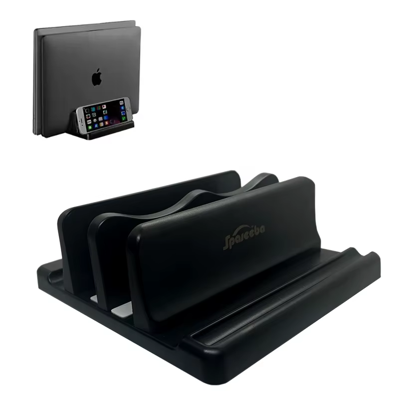Support vertical pour ordinateur portable, permettant de gagner de la place sur le bureau, facile à 