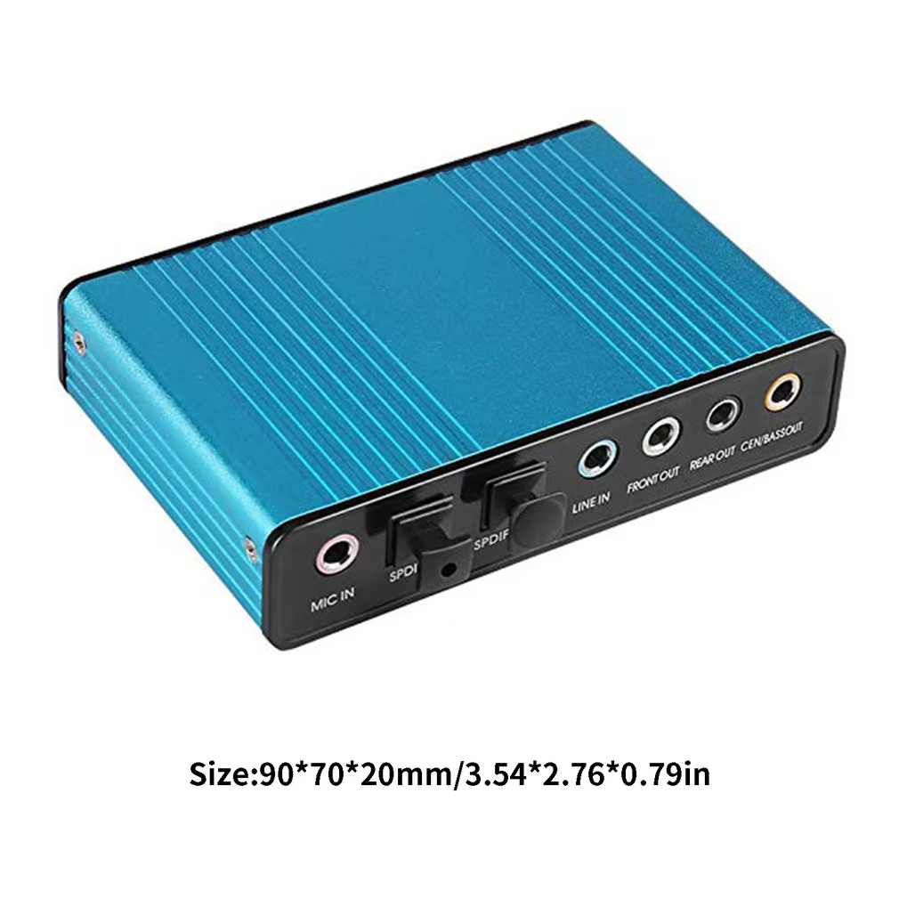 Carte son USB externe 6 canaux 5.1 adaptateur Surround carte Audio USB 2.0 adaptateur de carte son o