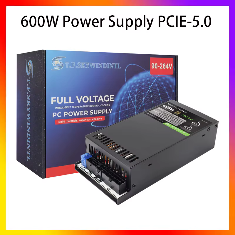 600W alimentation ordinateur petit 1U Flex ITX 90V-264V pleine tension PCIE-5.0 haute qualité pour s