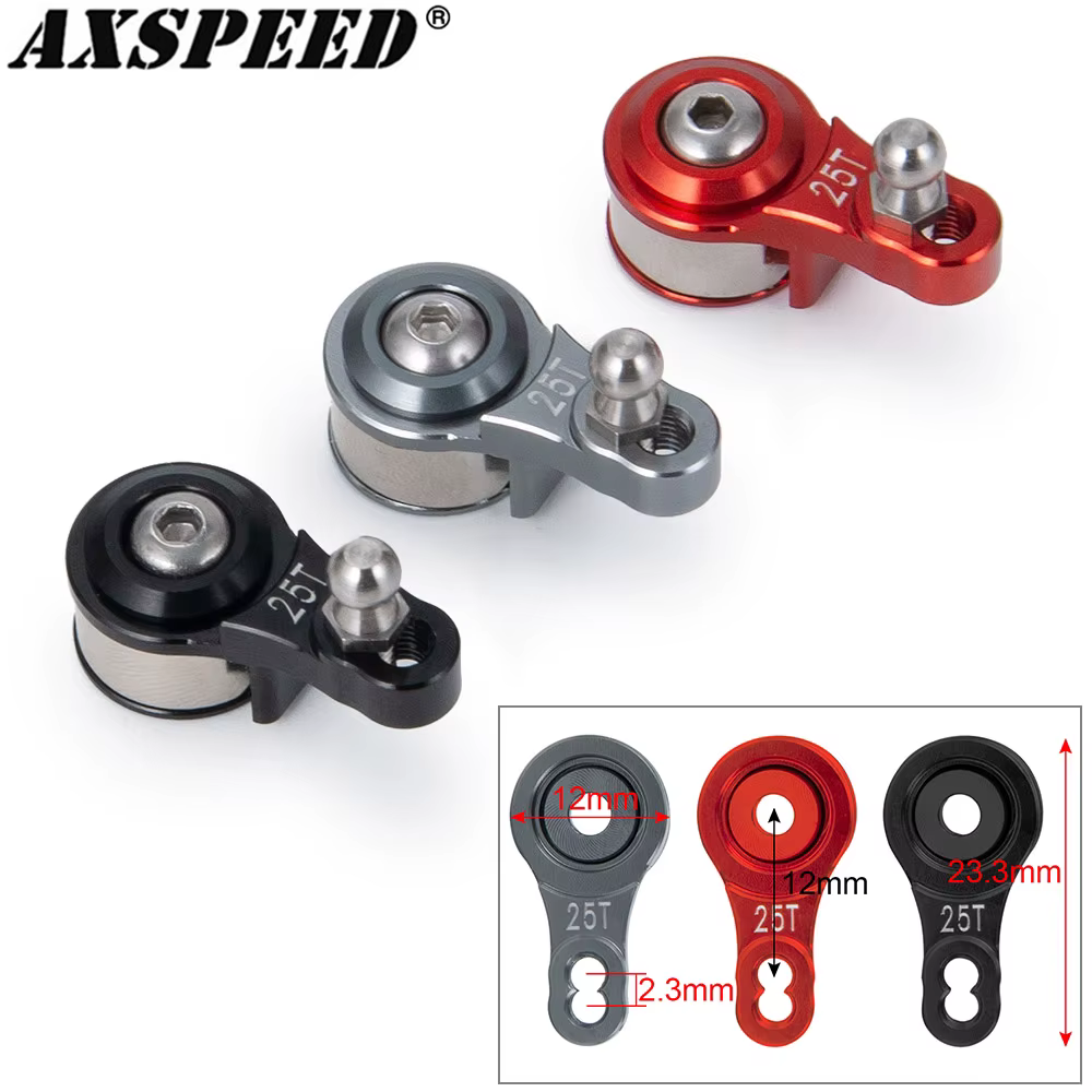 AXSPEED – bras d'économie Servo en alliage d'aluminium 25T réglable pour voiture sur chenilles TRX6 