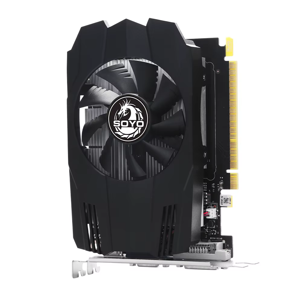 SOYO NVIDIA GeForce GTX 750Ti 4GB DDR5 128bit PCIe3.0x16 carte vidéo de jeu 28NM avec CUDA PC Game D