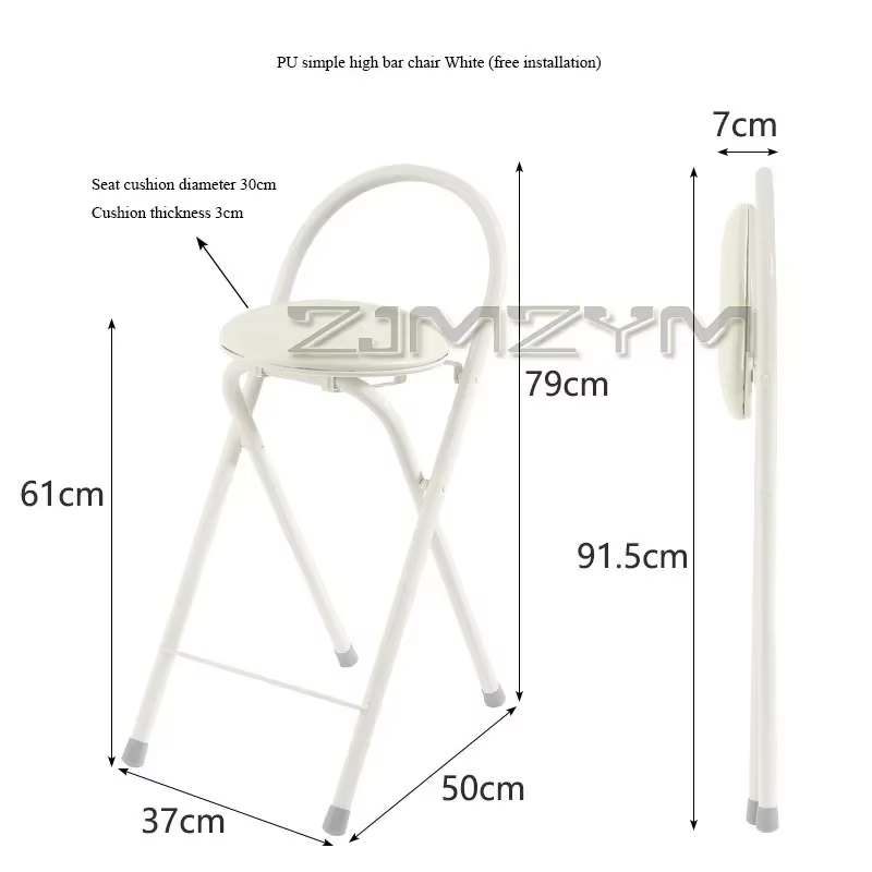 Repose-pieds haut de bar pliable, chaise de comptoir de café moderne, tabouret à dossier périphériqu