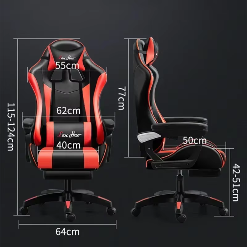 Chaise de Gaming Ergonomique et Confortable, Mobilier Multifonctionnel pour Ordinateur, Bureau et Ma