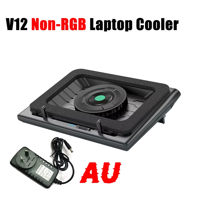 Refroidisseur pour ordinateur portable de jeu V12 RGB avec ventilateur à turbine puissant de 5,5 pou