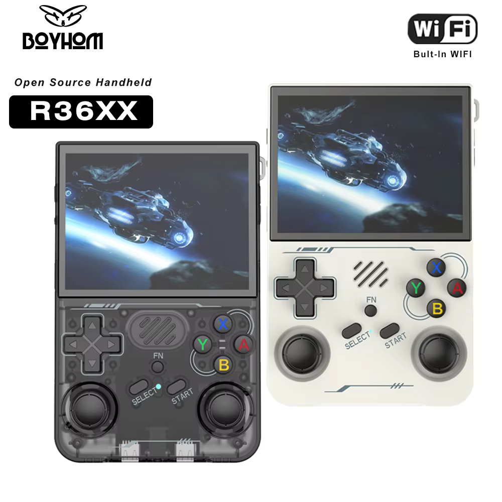 R36S mis à jour R36XX rétro Console de jeu Portable Linux ARKOS 3.5 pouces IPS écran Portable lecteu