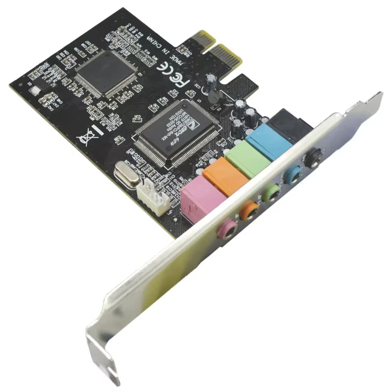 Pcle carte son canal CMI8738 Chipset Interface Audio PCI-E 5.1 carte numérique stéréo connecteurs de