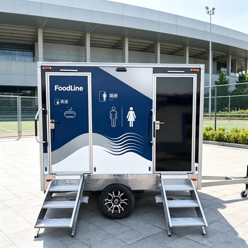 Toilettes portables, toilettes extérieures, toilettes mobiles, WC portatif, toilettes et douche port