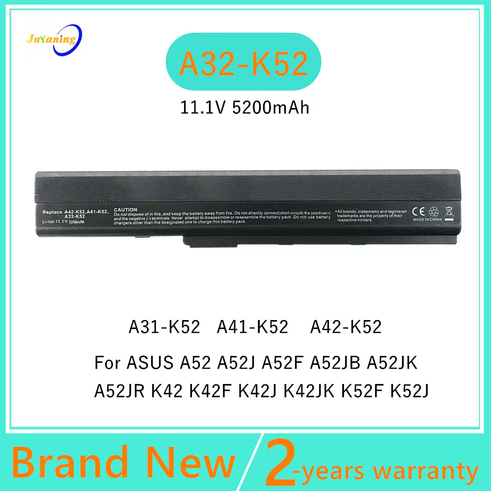 Batterie d'ordinateur portable Pour A31-K52 A32-K52 Bali K52D X52F K52DE K52J X42F X52JC X52J K52S K
